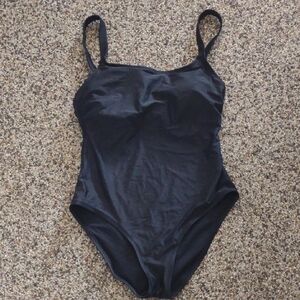 Hurley Black One Piece Swimsuit, Size Large